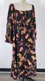 Bloomchic Black Print Dress, 22/24