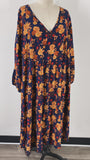 Bloomchic Navy Print Dress, 22/24