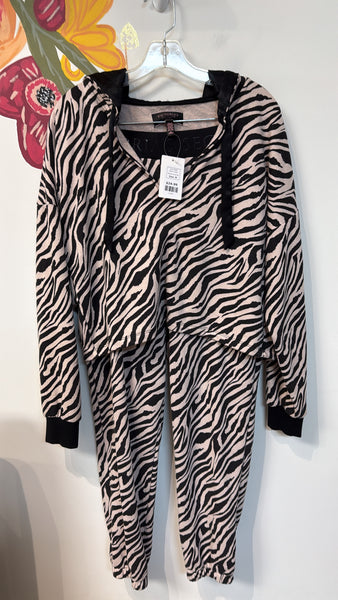Victoria's Secret 2pc Animal Print Sweatshirt + Joggers, M