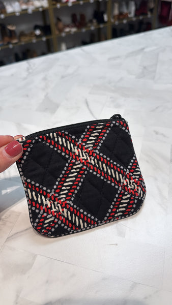 Vera Bradley Black Zippered Pouch, 4"x5"