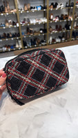 Vera Bradley Black Cosmetic Bag, 8.5"x5"