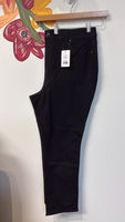 Talbots Black High Waist Straight Leg Jeans, 18W Petite