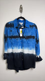 New DKNY Blue Tie Dye Top, S