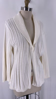 Croft & Barrow Ivory Cardigan, L Petite