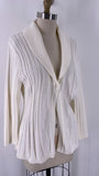 Croft & Barrow Ivory Cardigan, L Petite