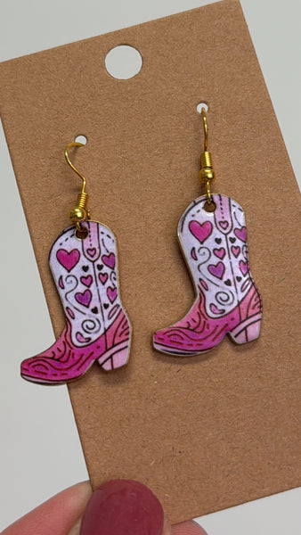 Cowboy Boots  Earrings