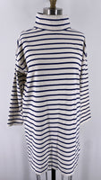 Vineyard Vines Ivory/Blue Stripe Dress, L