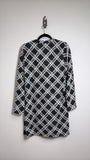 New White House Black Market Black Plaid Sweater, L