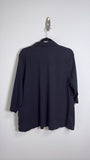 Eileen Fisher Black Linen Top, XL