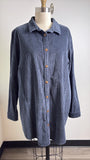 L.L. Bean Blue Corduroy Jacket Top, XL