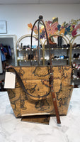 Patricia Nash Leather Aveley European Map Crossbody, 12"x9"