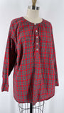 Talbots Red Tartan Top, 3X