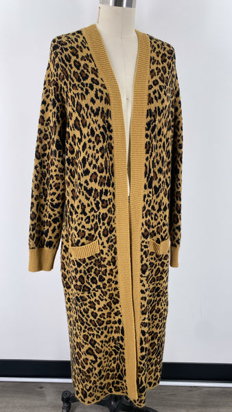 Torrid Animal Print Pocket Cardigan, 2X