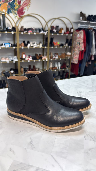 Kelly & Katie Black Leather Arlo Shoes, 7.5