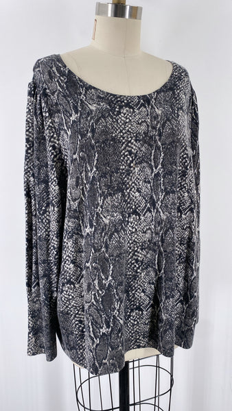 Talbots Snake Print Sweater, 1X