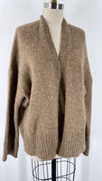 Bibi Brown Wool Blend Cardigan, XL
