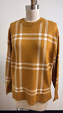 Tahari Plaid Sweater, L