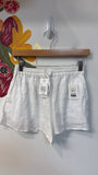 New L Space White Rio 100% Linen Shorts, S