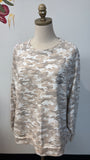 Ivory Ella Camo Sweatshirt, M