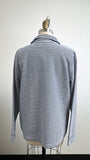 New Croft & Barrow Blue Stripe Pullover Top, L