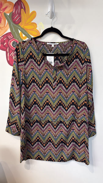 Collective Concepts Print Pocket Mini Dress, L