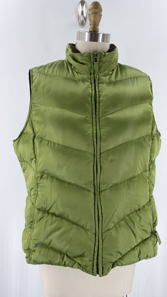 Eddie Bauer Green Down Filled Jacket, L