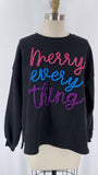 New State of Mine Christmas Black Sweatshirt, M