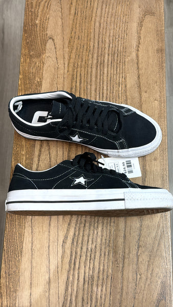 Converse Black One Star Suede Shoes, 9.5