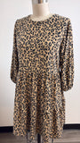 Joy Joy Animal Print Dress, L