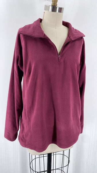 Columbia Purple Fleece Pullover, XXL