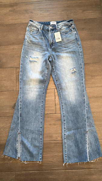 Insane Gene Front Slit Jeans, 7