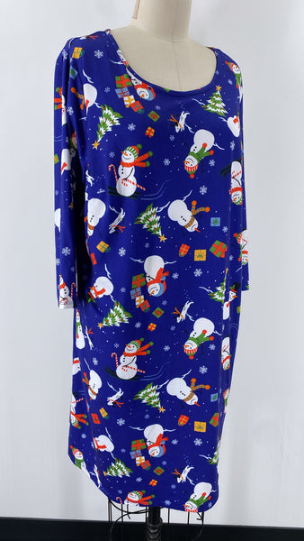 B Design Snowman Dress, 1X