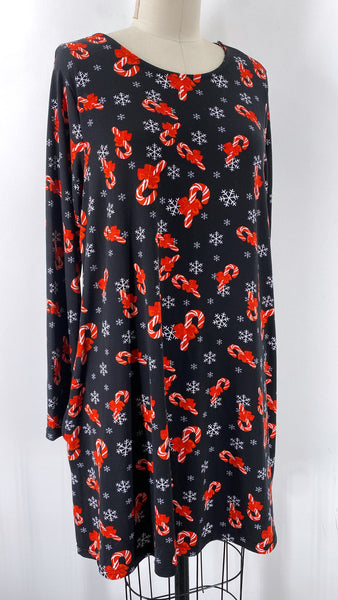 Vine & Valley Candy Cane Dress, 1X