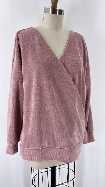 New Weekend Suzanne Betro Pink Sweater, XL