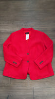 New Talbots Red Wool Blend Jacket, 18W Petite