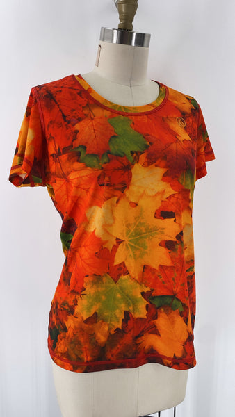 Ink Burn Print Top, L