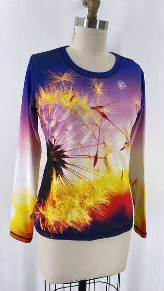 Ink Burn Print Top, M