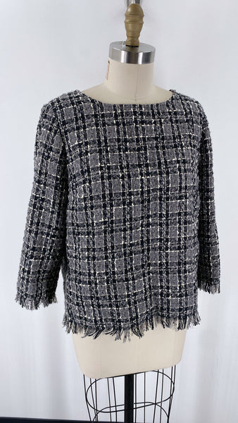 New Anne Klein Tweed Top, M