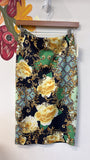 New York & Co Navy Print Skirt, 0