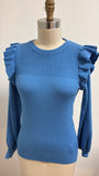 &Merci Blue Sweater, S