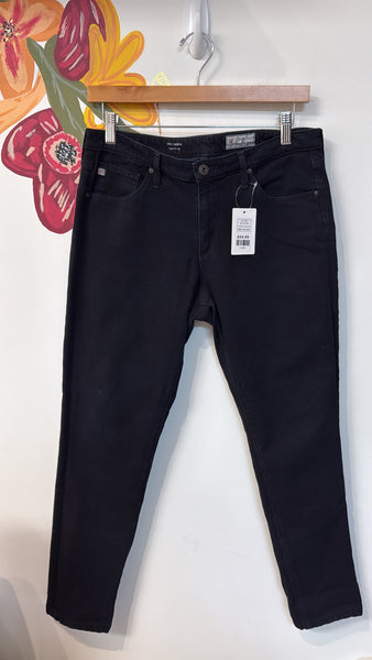 AG Adriano Goldschmied Black Prima Cigarette Leg Jeans, 30 (10)