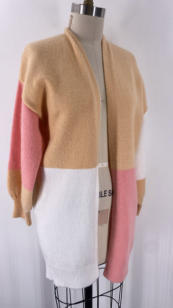 Peach Love Tan Cardigan, M