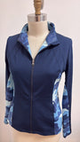 Boston Proper Blue Camo Jacket, XS
