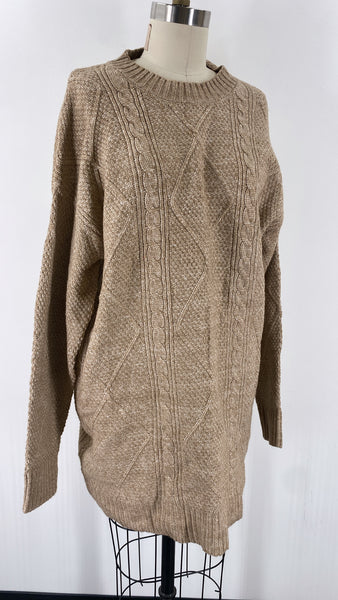 Boutique Brown Sweater Dress, M