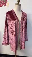 JM Collection Velvet Jacket, L