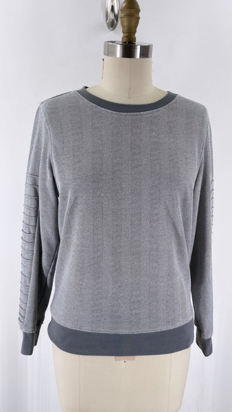 Tahari Gray Sweatshirt, S