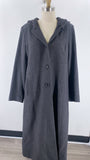 Anne Klein Wool Blend Hooded Coat, 14