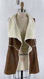 3 Sisters Brown Pocket Vest, S