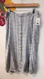 New XCVI 100% Linen Skirt, M