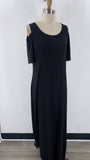 Chico's Black Open Shoulder Dress, M